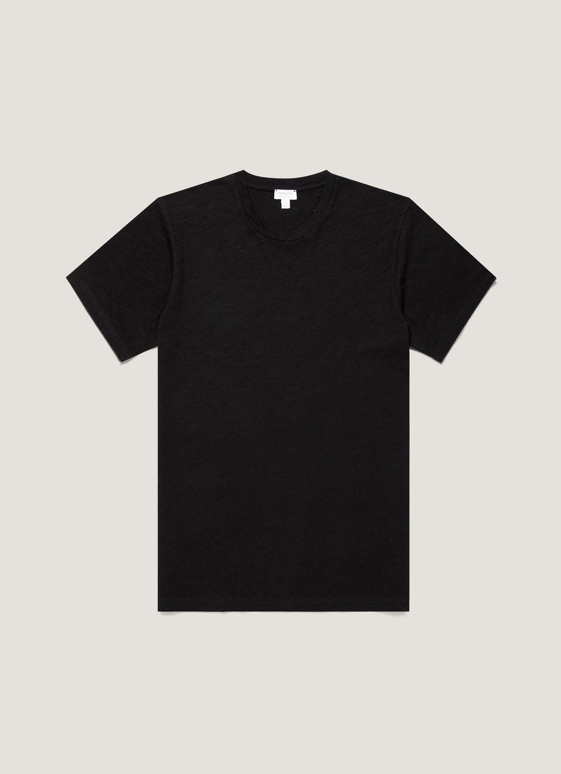 Men's Cotton Linen T-shirt in Black