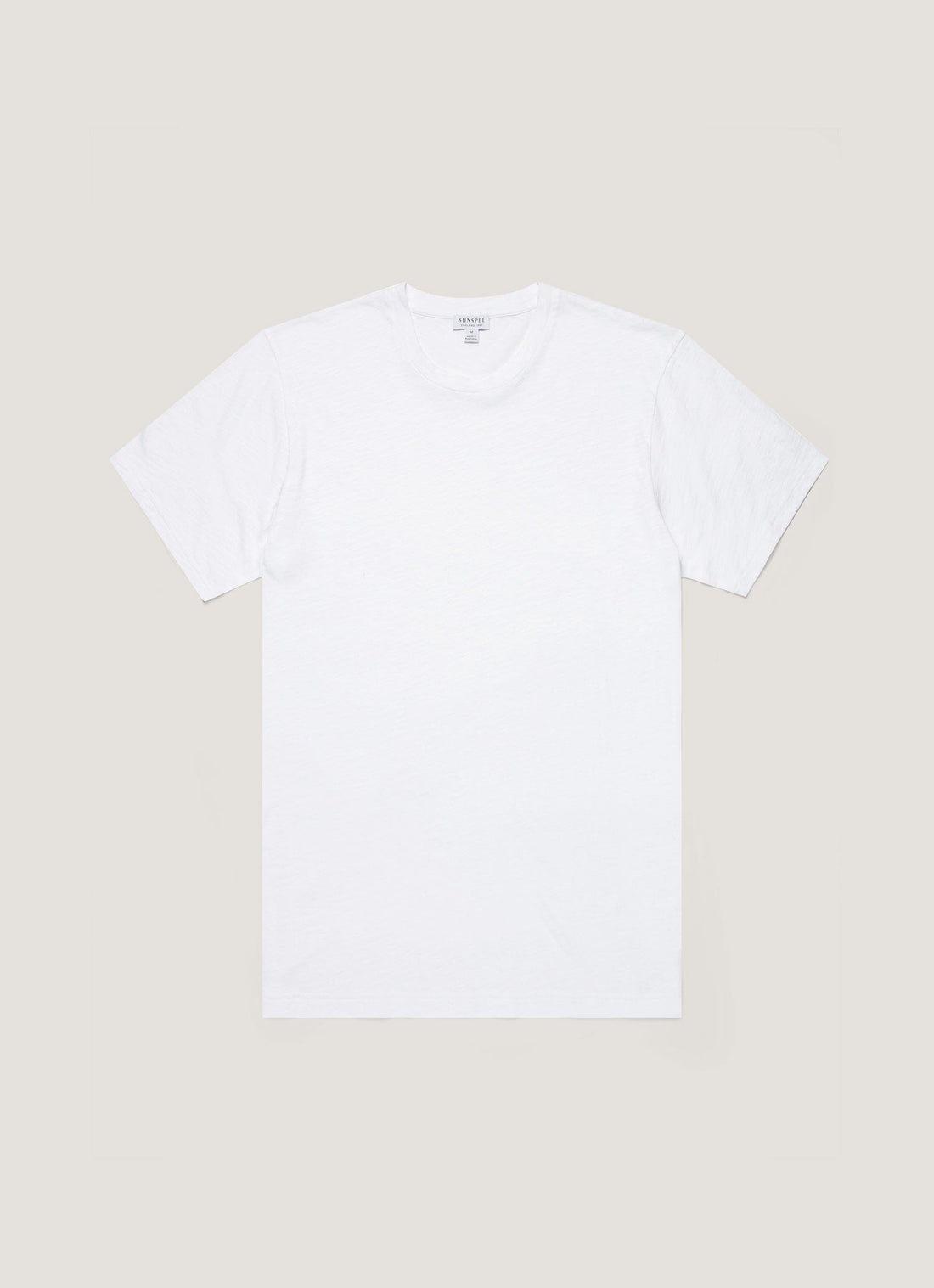 Men's Cotton Linen T-shirt in White
