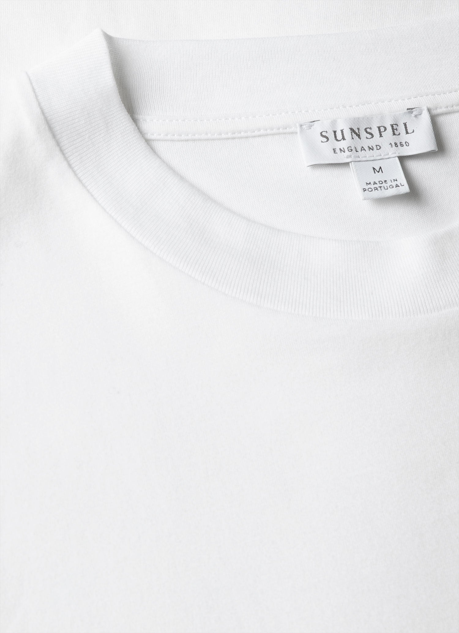 Men's Brushed Cotton T-shirt in White