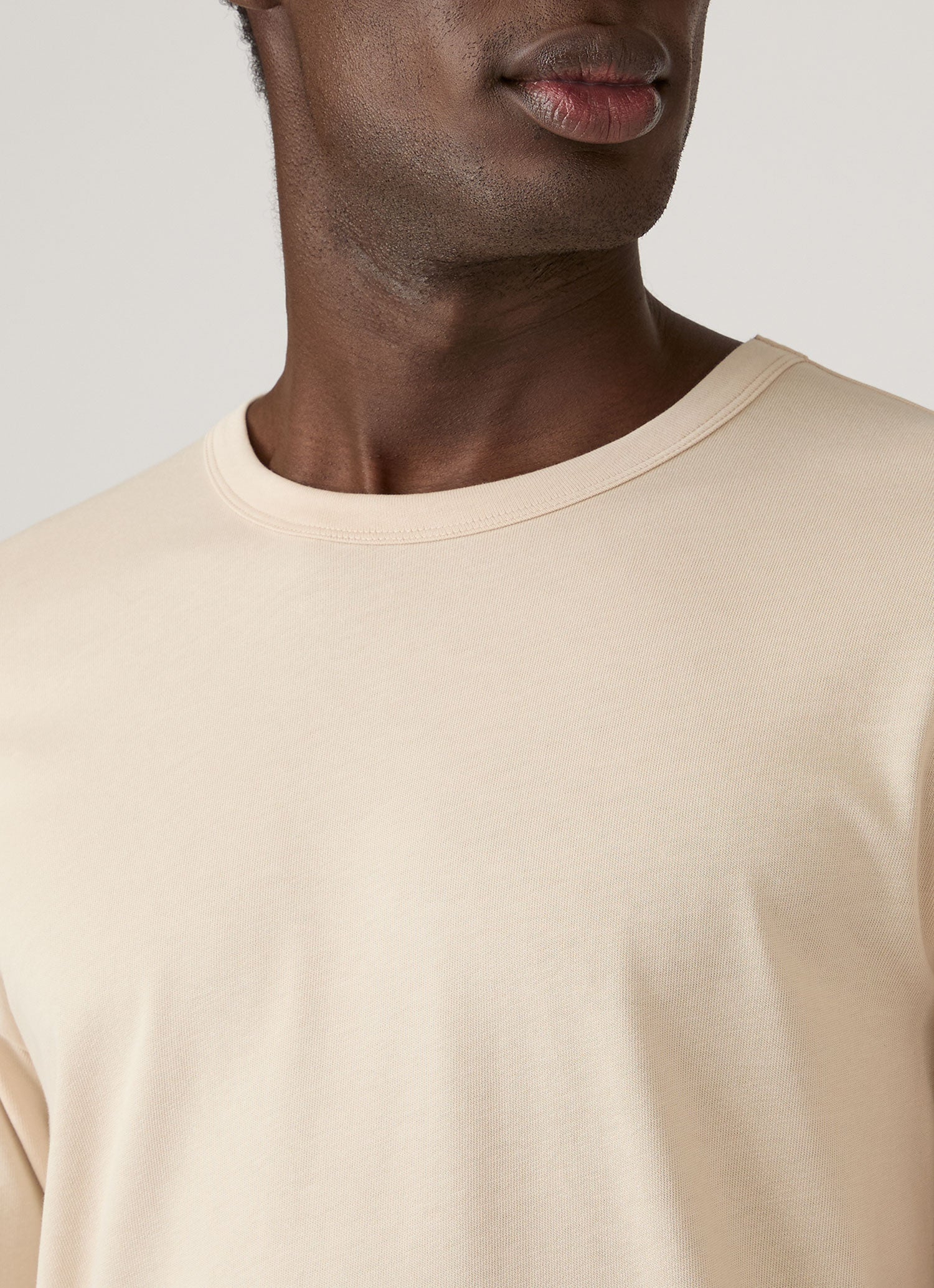 Men's Long Sleeve Heavyweight Classic T-shirt in Swansdown