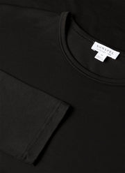 Men's Long Sleeve Tencel™ T-shirt in Black