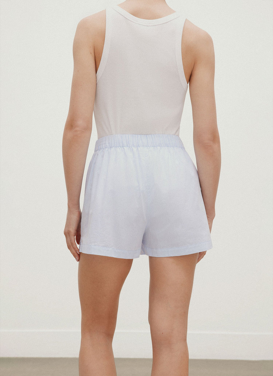Short en popeline à la coupe ample