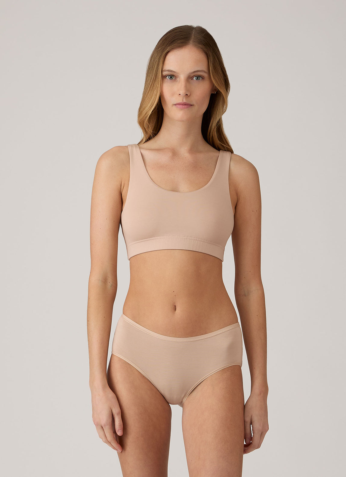 Women's Tencel™ Scoop Bralette in Beige