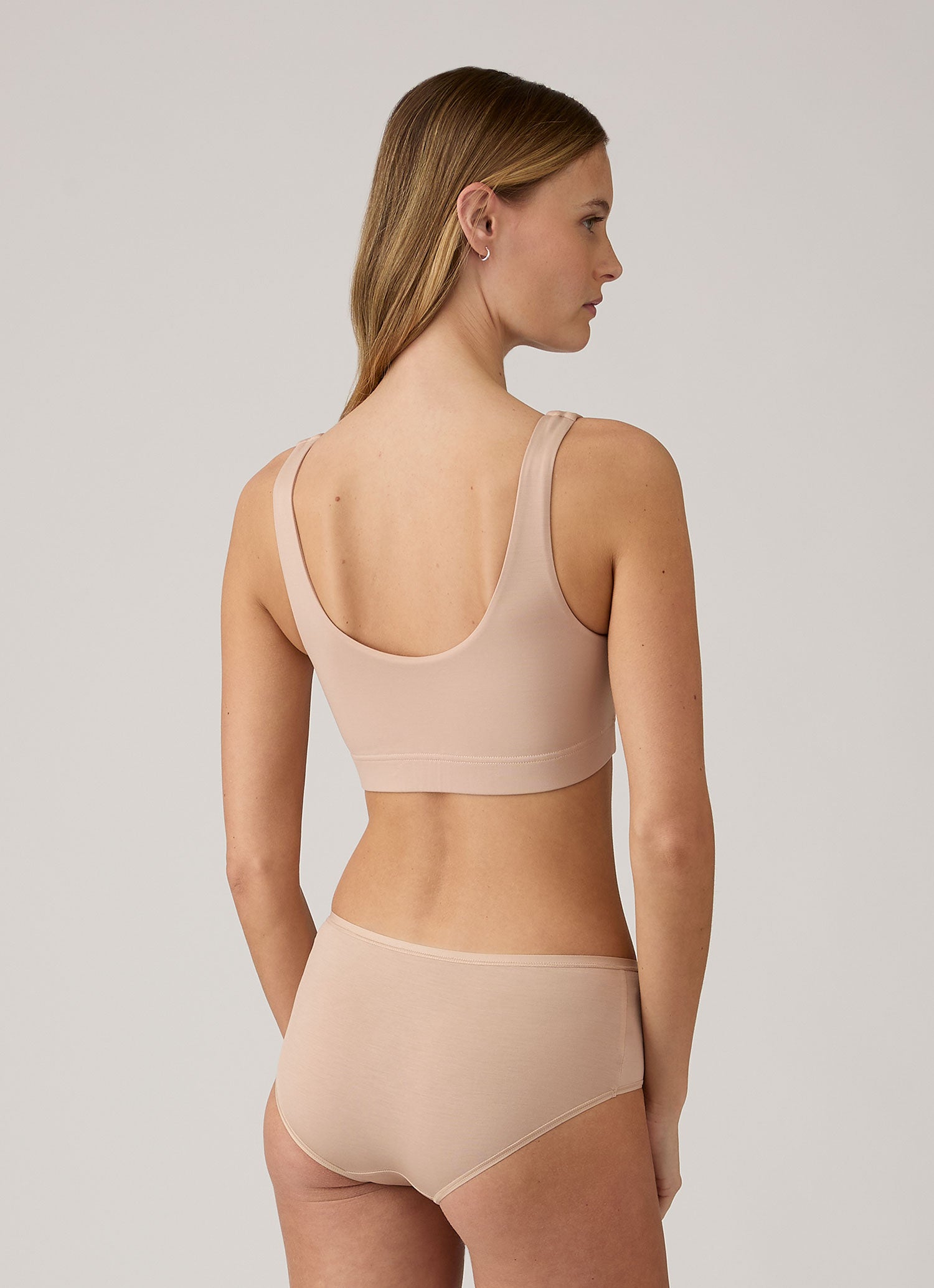 Women's Tencel™ Scoop Bralette in Beige