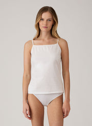 Women's Cotton Cami in White