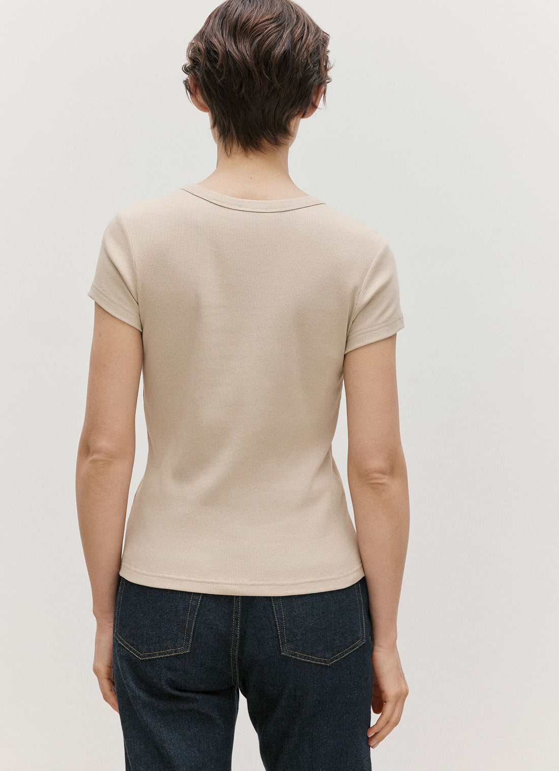 T-shirt côtelé