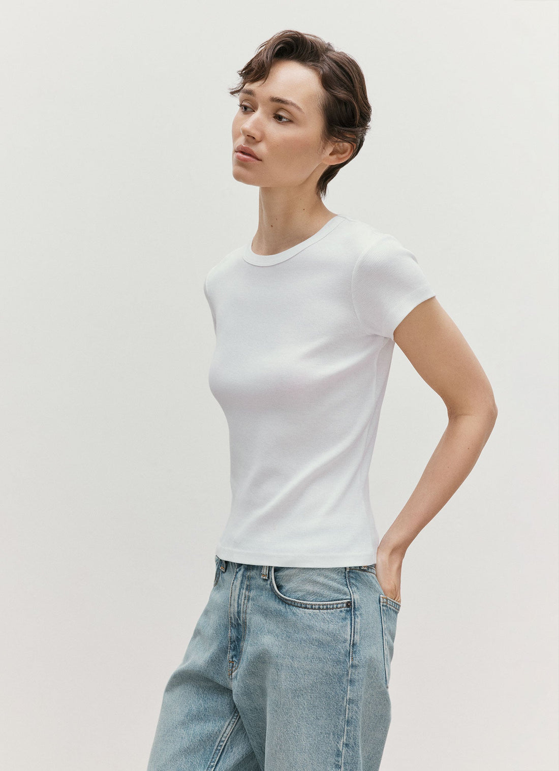 Geripptes T-Shirt