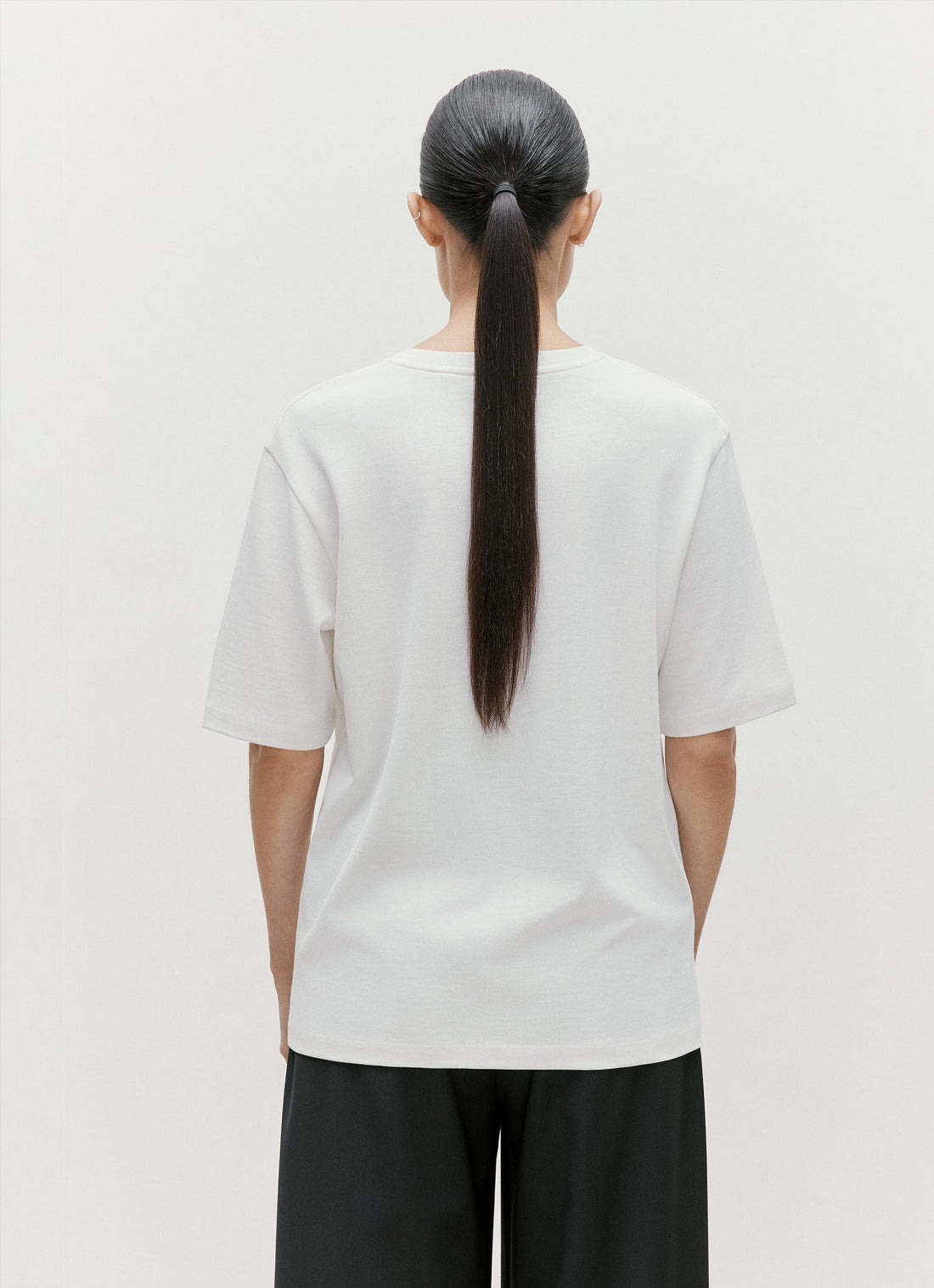 T-shirt en coton et soie
