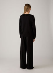 Women's Long Sleeve Everyday T-shirt in Black
