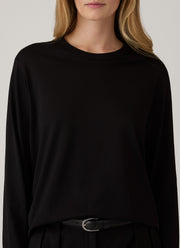 Women's Long Sleeve Everyday T-shirt in Black