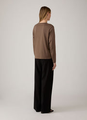 Women's Long Sleeve Everyday T-shirt in Dark Cedar