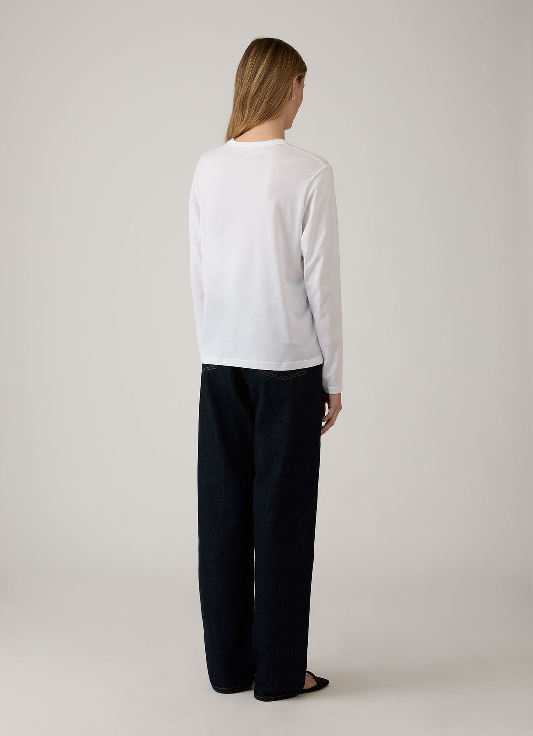 Women's Long Sleeve Everyday T-shirt in White